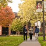 Chemeketa Community College students walking.