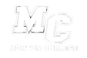 Morton college logo white