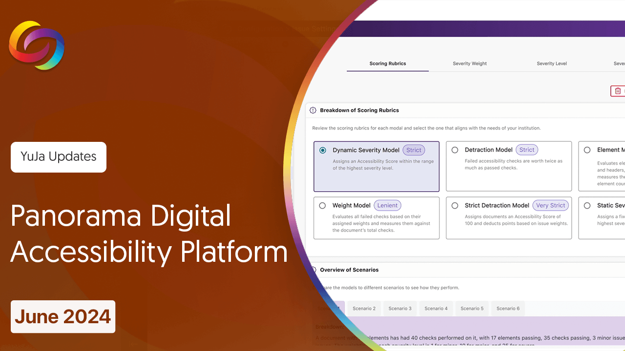 Panorama Digital Accessibility Platform - June 2024 Release thumbnail.