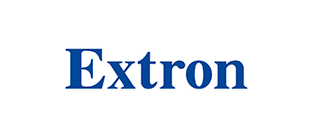 Extron logo.