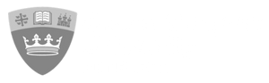 Queen Margaret University White logo