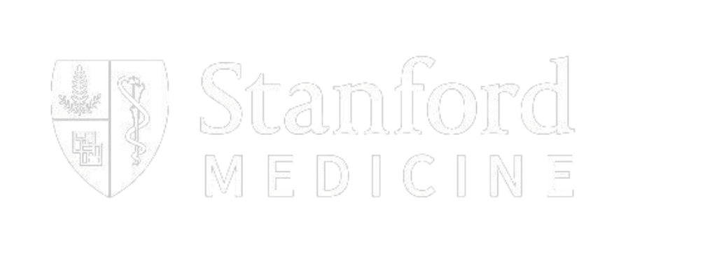 Stanford School of Medicine white logo